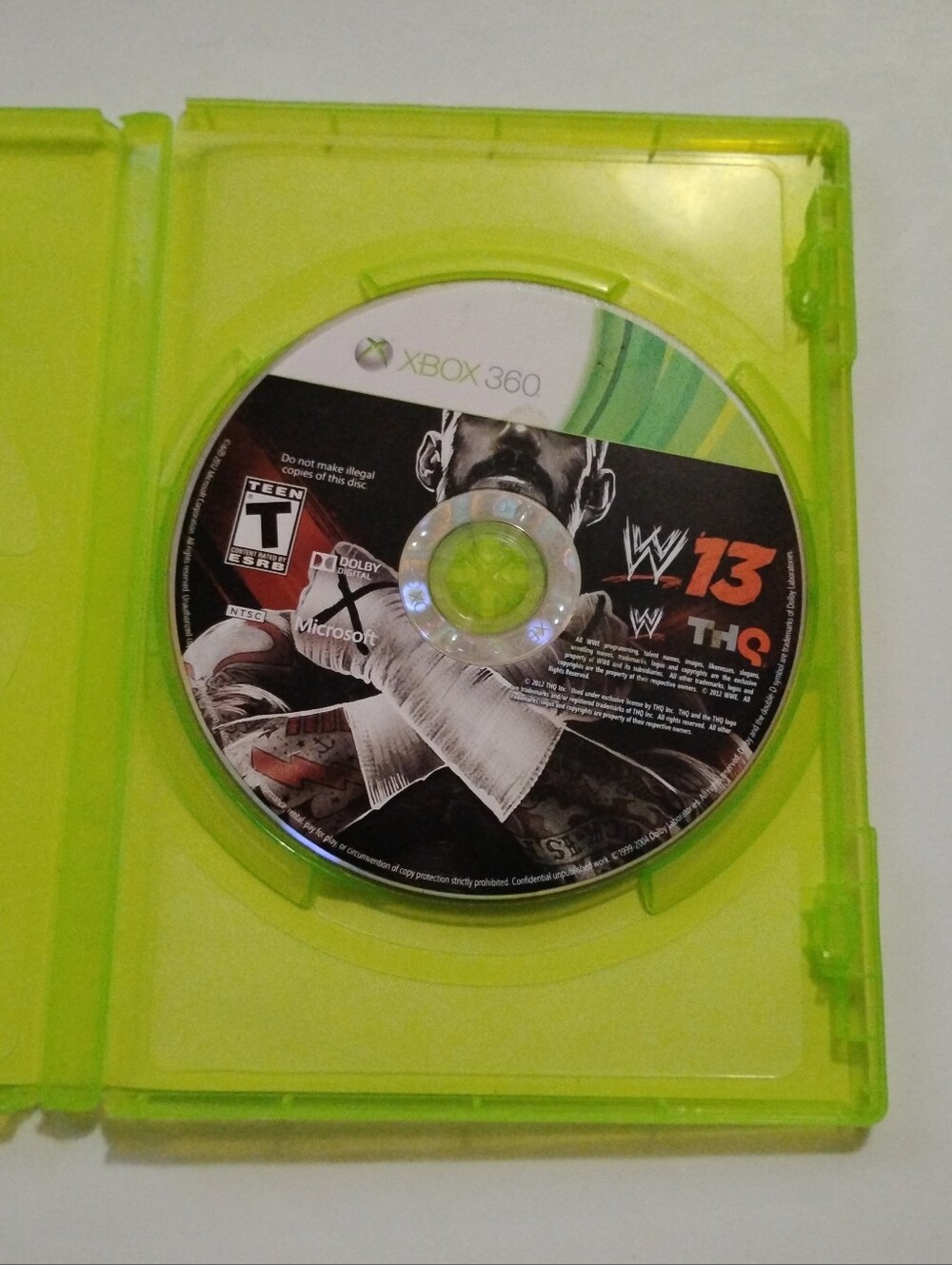WWE '13 (Microsoft Xbox 360) - Authentic THQ Release (Disc & Case) - Picture 2 of 3